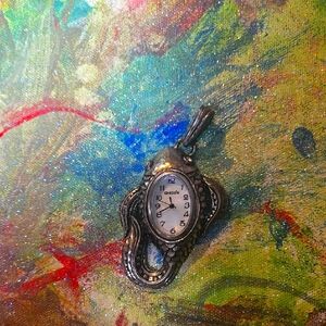 Chico's Fish Silver Pendant Watch